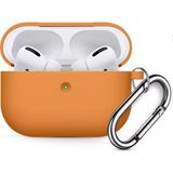 Coverzone Airpods 3 Kulaklık Koruyucu MDL02 Anahtarlıklı Silikon Kapak Kılıf Turuncu