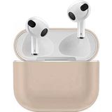 Coverzone Airpods 3 Kulaklık Koruyucu MDL04 Ince Silikon Slim Kapak Kılıf Kum Pembe - Kum Pembesi