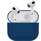 Coverzone Airpods 3 Kulaklık Koruyucu MDL04 Ince Silikon Slim Kapak Kılıf Lacivert