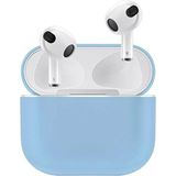 Coverzone Airpods 3 Kulaklık Koruyucu MDL04 Ince Silikon Slim Kapak Kılıf Mavi