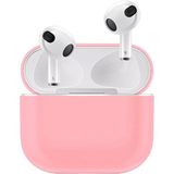 Coverzone Airpods 3 Kulaklık Koruyucu MDL04 Ince Silikon Slim Kapak Kılıf Pembe