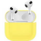 Coverzone Airpods 3 Kulaklık Koruyucu MDL04 Ince Silikon Slim Kapak Kılıf Sarı