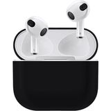 Coverzone Airpods 3 Kulaklık Koruyucu MDL04 Ince Silikon Slim Kapak Kılıf Siyah
