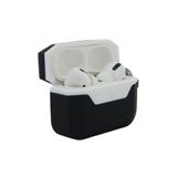 Coverzone Airpods 3.Nesil ile uyumlu Silikon Kılıf Double Color Chateau Toz Kirden Koruyan Airpods 3.Nesil ile uyumlu Kılıf Beyaz - Siyah