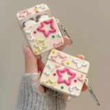 Coverzone AirPods ile uyumlu 2.Nesil True Wireless Earbuds Sert Kulaklık Kılıfı Yumuşak Soft Dokunuş Karakter Görünümlü Cartoon Kılıf Star Box