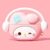 Coverzone AirPods ile uyumlu 3.Nesil True Wireless Earbuds Sert Kulaklık Kılıfı Yumuşak Soft Dokunuş Karakter Görünümlü Cartoon Kılıf (Cute Pink, AirPods 3. nesil)