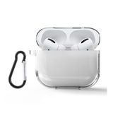 Coverzone Airpods Pro 2 ile Uyumlu Şeffaf Silikon Kılıf Tam Koruma Kancalı Anahtarlık Delikli Apple Airpods Pro 2 ile Uyumlu Şeffaf Silikon Kılıf