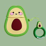 Coverzone AirPods Pro ile uyumlu 2.Nesil True Wireless Earbuds Sert Kulaklık Kılıfı Yumuşak Soft Dokunuş Karakter Görünümlü Cartoon Kılıf Avocado