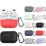 Coverzone Airpods Pro İle Uyumlu Kılıf Mat Darbe Emici Profesyonel Termoplastik Kancalı (Pembe)