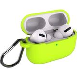 Coverzone Airpods Pro Kılıf İle Uyumlu Mat Darbe Emici Profesyonel Termoplastik Kancalı Açık Yeşili