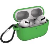 Coverzone Airpods Pro Kılıf Mat Darbe Emici Profesyonel Termoplastik Kancalı Yeşil