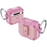 CoverZone AirPodss 3. Nesil ile Uyumlu Kılıf Kulaklık Koruyucu Çengelli Airbag Panoply Pembe - Açık Pembe