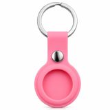 Coverzone AirTag ile Uyumlu Silikon Anahtarlık Kılıfı A020 Darbe Emici Koruma Metal Halkalı Tracker Holder Çizilmeye Dayanıklı Çanta Bavul Anahtar Evcil Hayvan Takibi Koruyucu Kılıf Pembe 1 adet