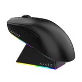 Coverzone AJAZZ AJ139 V2 MC Mouse 3 Farklı Bağlantı Modu-RGB Manyetik Şarj İstasyonlu-PAW 3311 Sensör-500 mAh Batarya-66 Gram (Siyah)