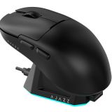 Coverzone AJAZZ AJ159P MC 3 Modlu 1000Hz 12.000 DPI Manyetik Şarj İstasyonlu PAW 3311 Optik Sensör Gaming Mouse (Siyah)