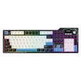 Coverzone AJAZZ AK35I V4 Kablosuz Mekanik Klavye, Akıllı Ekran, RGB Aydınlatma, 3 Bağlantı Modu, Programlanabilir Yazılım, Hot-Swappable Tuşlar, 10000mAh (Ak35i V4 - Siyah Beyaz)