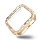Coverzone Akıllı Saat Ekran Koruyucu Apple Watch 3 42mm ile Uyumlu Ekran Koruyucu Kılıf, Ekran Koruyuculu TPU Kılıf, Sert Çerçeve Diamond Kapak Apple Watch 3 42mm Koruyucu Kılıf Rosegold