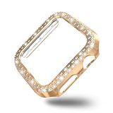 Coverzone Akıllı Saat Ekran Koruyucu Apple Watch 4 44mm ile Uyumlu Ekran Koruyucu Kılıf, Ekran Koruyuculu TPU Kılıf, Sert Çerçeve Diamond Kapak Apple Watch 4 44mm Koruyucu Kılıf Rosegold