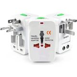 Coverzone Akım Korumalı Universal Fiş Çoklu Priz Cv640 Priz Çevirici Dönüştürücü Kompakt Tasarım Amerikan Fişi, İngiliz, Türkiye 125V -