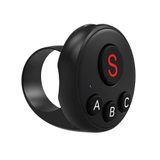 Coverzone Aksiyon Kamera Bluetooth Kumandası Yüzük, DJI Action 4/5 Pro/6, GoPro Hero 9/10/11/12/13 ve Insta360 X3/X4/X5 ile Uyumlu, Type-C Şarjlı Uzaktan Kontrol, 55mAh, D11