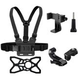 Coverzone Aksiyon Kamera ve Telefon Tutucu Göğüs Askısı, 5 Parça, Gezi Seyahat ve Sürüşlerde Kullanmak için Insta360 X3, X2, X4, X5, ONE RS, GO 3, One X, Evo ile Uyumlu