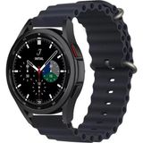 CoverZone Amazfit GTR 42 mm Quintessential Kabartmalı Metal Tokalı Midnight Kordon