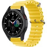 CoverZone Amazfit GTS 42 mm Quintessential Kabartmalı Metal Tokalı Sarı Kordon