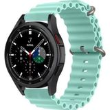 CoverZone Amazfit GTS 42 mm Quintessential Kabartmalı Metal Tokalı Turkuaz Kordon