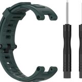 CoverZone Amazfit T-Rex Solitude Spor Profesyonel Silikon Haki Kordon