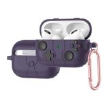 Coverzone Apple AirPods 4 ile uyumlu 4.Nesil Kılıf Kılıf Retro Görünümlü Kancalı Nint-endo Yumuşak Soft Dokunuş AirPods 4. Nesil Kulaklık Kılıf (Lacivert, AirPods 4. Nesil)