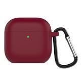 Coverzone Apple Airpods 4 ile uyumlu Kılıf 4. Nesil AirP-ods Kılıf 2024 Professional Termoplastik Soft Kancalı Tam Kaplayan Halcyon Kılıf Airpods 4 ile uyumlu Kılıf (Bordo, AirPods 4. Nesil)