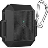 Coverzone Apple Airpods Kılıf Heawy Armor Silikon Siyah