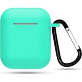 Coverzone Apple Airpods Kılıf Kancalı Silikon Mint - Yeşil