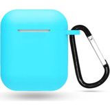Coverzone Apple Airpods Kılıf Kancalı Silikon Turkuaz
