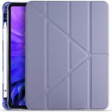 CoverZone Apple iPad 9.7 2017 Tofu Folding Kalem Tutacaklı Standlı Kılıf Mor
