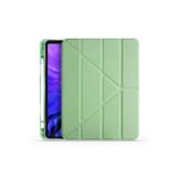 CoverZone Apple iPad 9.7 2018 Tofu Folding Kalem Tutacaklı Standlı Kılıf Açık Yeşil
