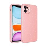 Coverzone Apple iPhone 11 ile uyumlu Z-Jelly Kılıf Kamera Korumalı Simli Işılıtılı Renkli Parlak Silikon Kapak-Açık Pembe