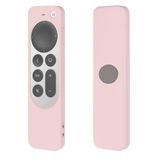 Coverzone Apple tv 4k 2021 ile Uyumlu Kılıf Silikon Koruma Kumanda Koruma Kılıfı Tam Uyumlu Açık Pembe (Açık Pembe)