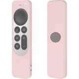 Coverzone Apple Tv 4K 2021 ile Uyumlu Kılıf Silikon Koruma Kumanda Koruma Kılıfı Tam Uyumlu - Pembe