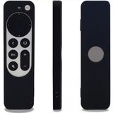 Coverzone Apple tv 4k 2021 ile Uyumlu Kılıf Silikon Koruma Kumanda Koruma Kılıfı Tam Uyumlu Siyah (Siyah)