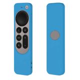 Coverzone Apple tv 4k 2021 ile Uyumlu Kılıf Silikon Koruma Tam Uyumlu (Mavi)