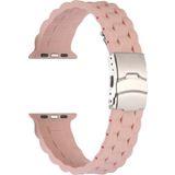 CoverZone Apple Watch 3 42-44 mm Uyumlu Metal Toka Delikli Panoply Silikon Kayış Kordon