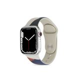 CoverZone Apple Watch 3 Blue Pink 42 mm ile Uyumlu Foden Renkli Desenli Kordon