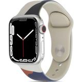 CoverZone Apple Watch 3 Blue Pink 42 mm ile Uyumlu Foden Renkli Desenli Kordon