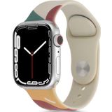 CoverZone Apple Watch 3 Green Mango 42 mm ile Uyumlu Foden Renkli Desenli Kordon