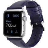 CoverZone Apple Watch 38 mm Lacivert Deri Kordon