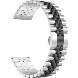 CoverZone Apple Watch 40 mm Parlak Metal Klipsli Gümüş Siyah Kordon