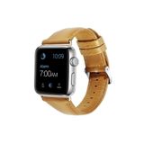 CoverZone Apple Watch 42 mm Açık Kahve Deri Kordon
