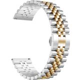 CoverZone Apple Watch 42 mm Parlak Metal Klipsli Gümüş Rose Gold Kordon