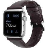 CoverZone Apple Watch 42 mm Siyah Deri Kordon